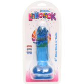 Lollicock 6 Inch Slim Stick with Balls Berry Ice Dildo